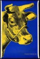Cow blue Andy Warhol